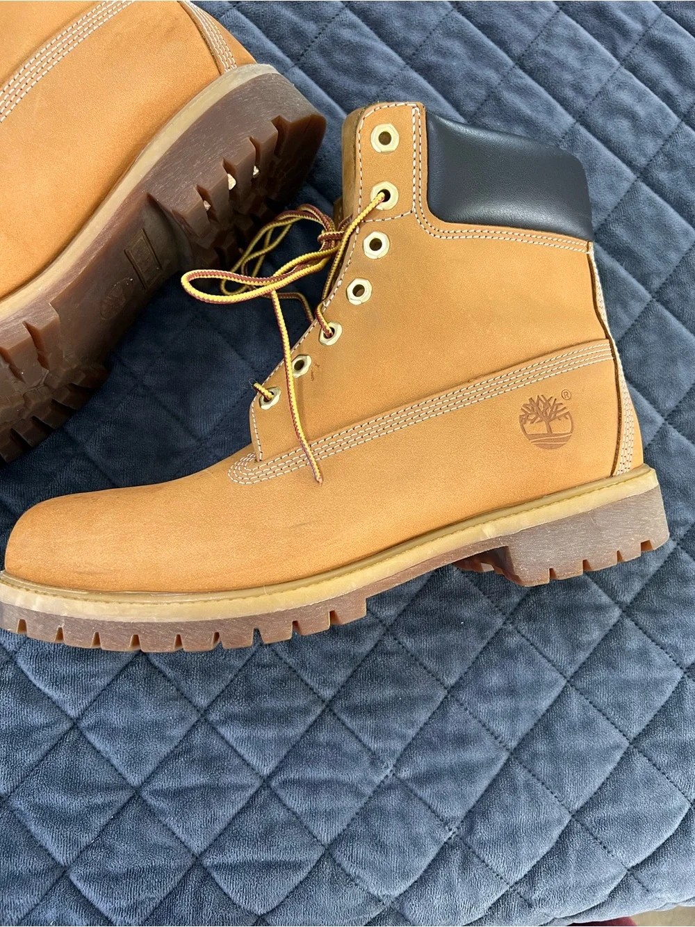 Timberland Boots Shoes Men’s Size 9.5 Wheat Nubuck High Top Lace Up